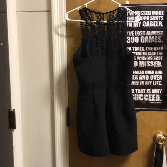 Impeccable Pig Medium Black Lace Romper - Picture 5 of 5